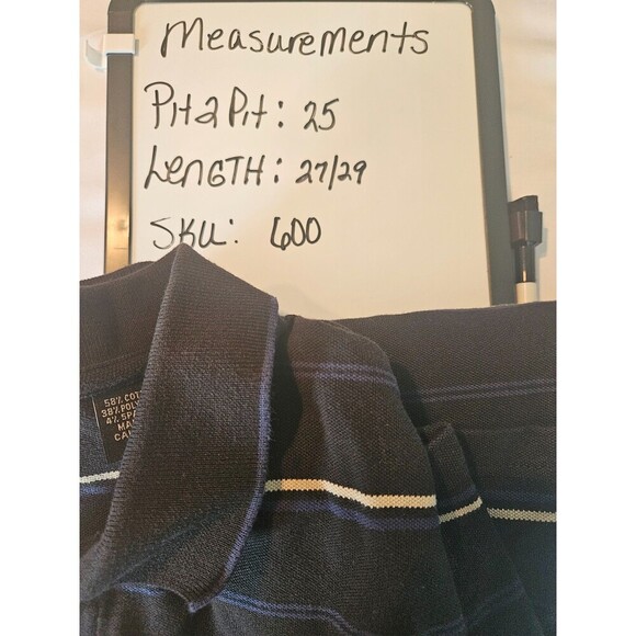 IZOD Men’s Polo XFG Golf Cool-FX Navy White Strip Size XL Preowned - Picture 8 of 8